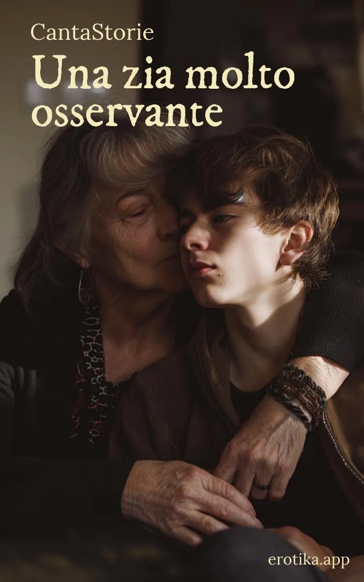 Copertina libro erotico: Una zia molto osservante