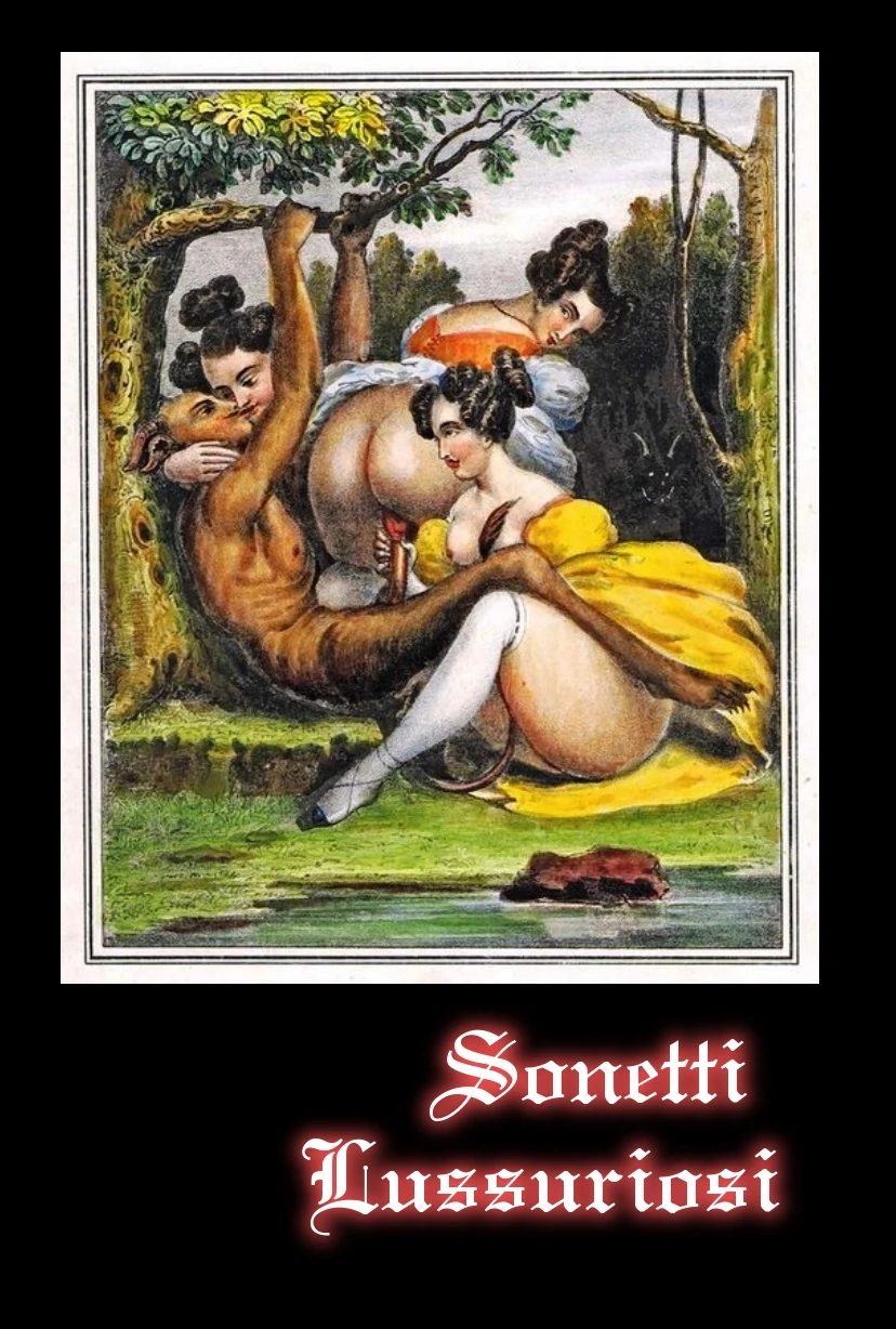 Copertina libro erotico: Sonetti Lussuriosi