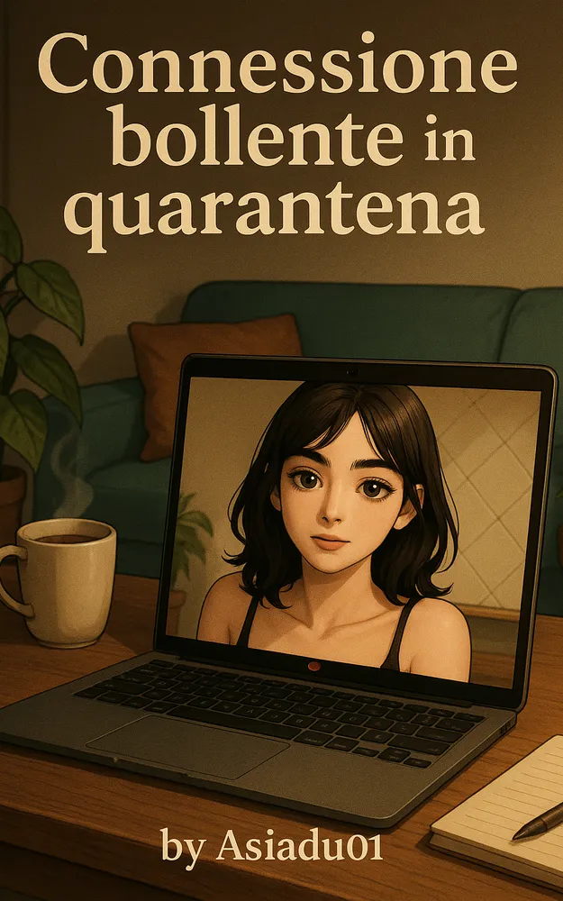 Copertina libro erotico: Connessione bollente in quarantena 