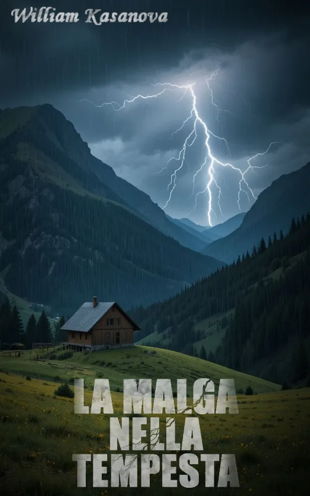 Copertina libro erotico: La malga nella tempesta
