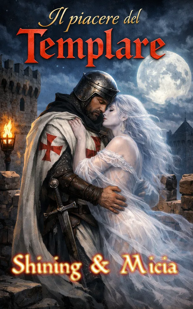 Copertina libro erotico: Il Piacere del Templare